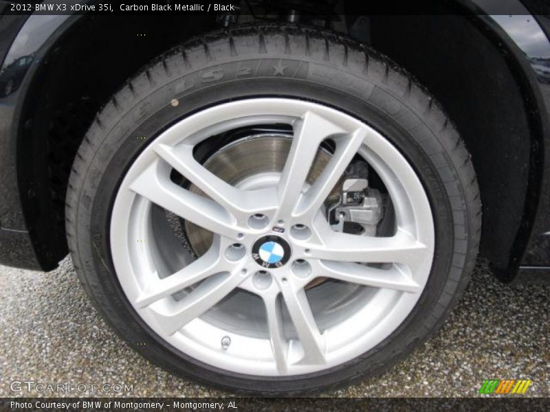 Carbon Black Metallic / Black 2012 BMW X3 xDrive 35i
