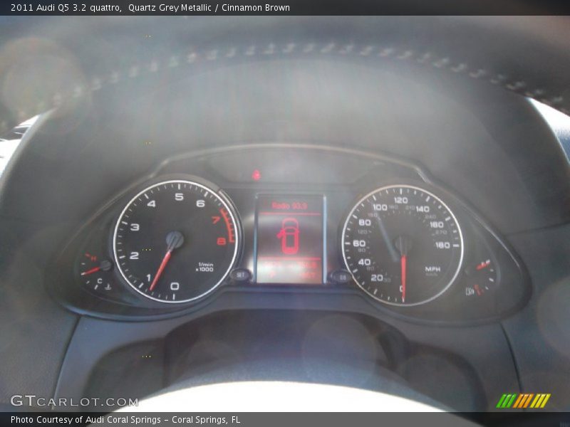 Quartz Grey Metallic / Cinnamon Brown 2011 Audi Q5 3.2 quattro