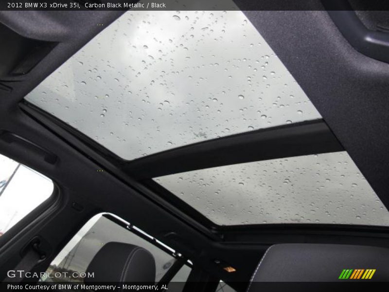 Carbon Black Metallic / Black 2012 BMW X3 xDrive 35i