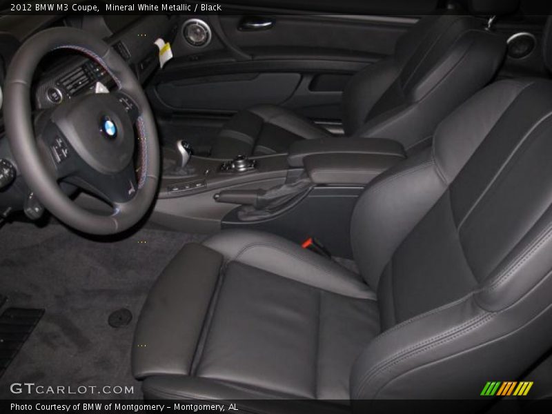 Mineral White Metallic / Black 2012 BMW M3 Coupe