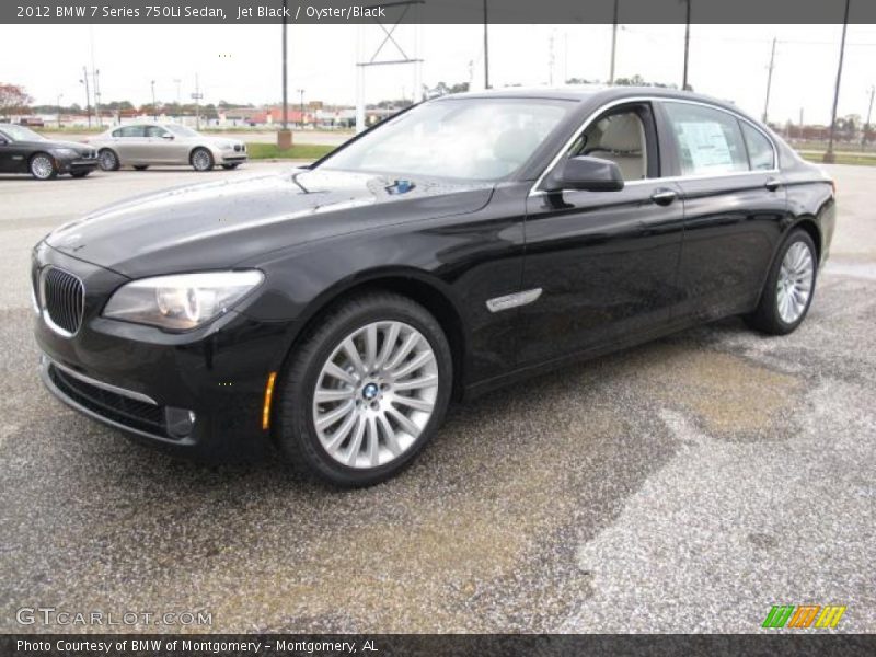 Jet Black / Oyster/Black 2012 BMW 7 Series 750Li Sedan