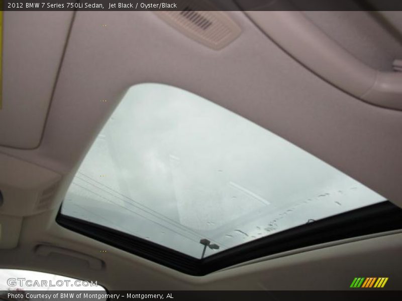 Jet Black / Oyster/Black 2012 BMW 7 Series 750Li Sedan