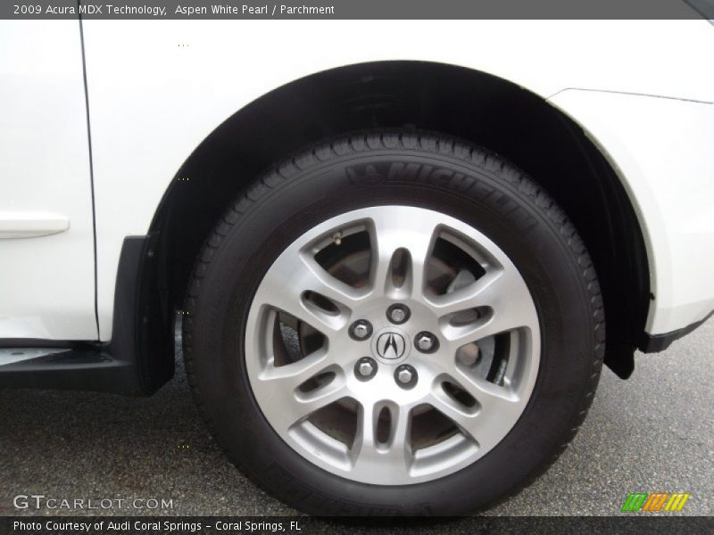Aspen White Pearl / Parchment 2009 Acura MDX Technology