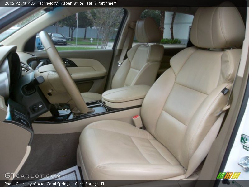 Aspen White Pearl / Parchment 2009 Acura MDX Technology