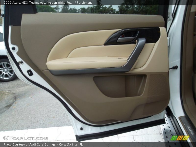 Aspen White Pearl / Parchment 2009 Acura MDX Technology