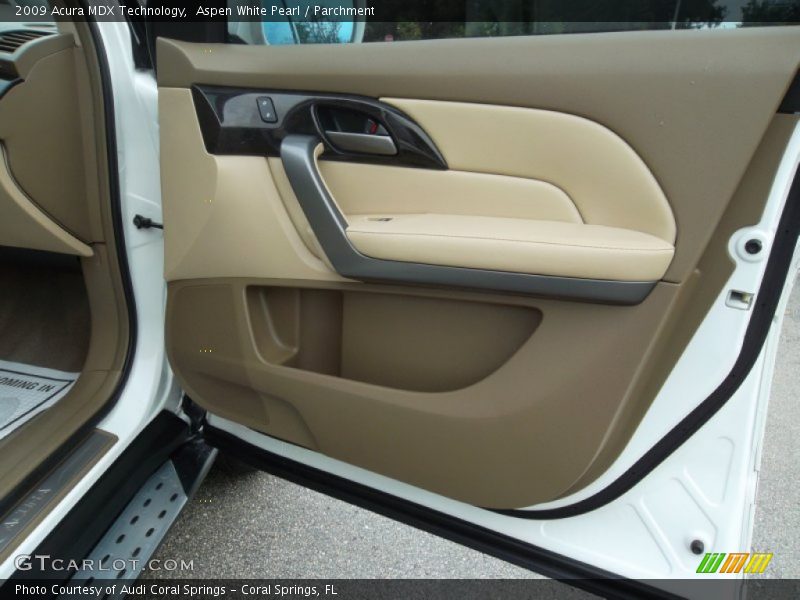 Aspen White Pearl / Parchment 2009 Acura MDX Technology