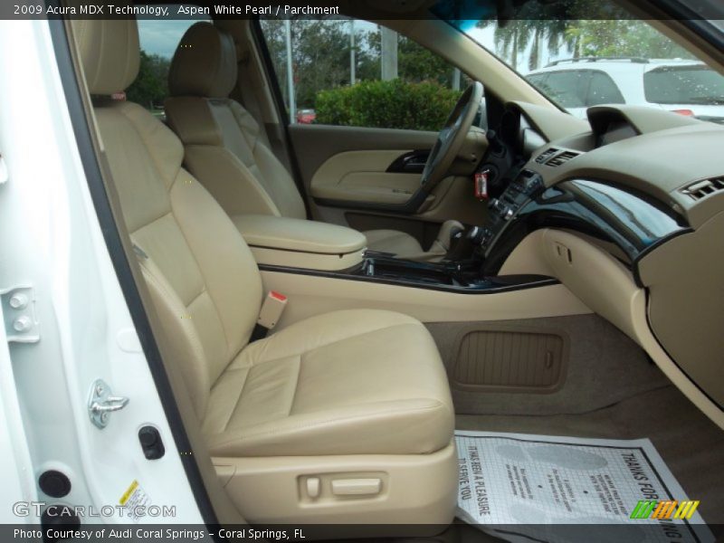 Aspen White Pearl / Parchment 2009 Acura MDX Technology