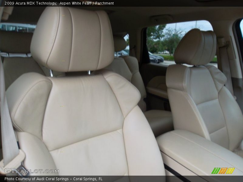 Aspen White Pearl / Parchment 2009 Acura MDX Technology