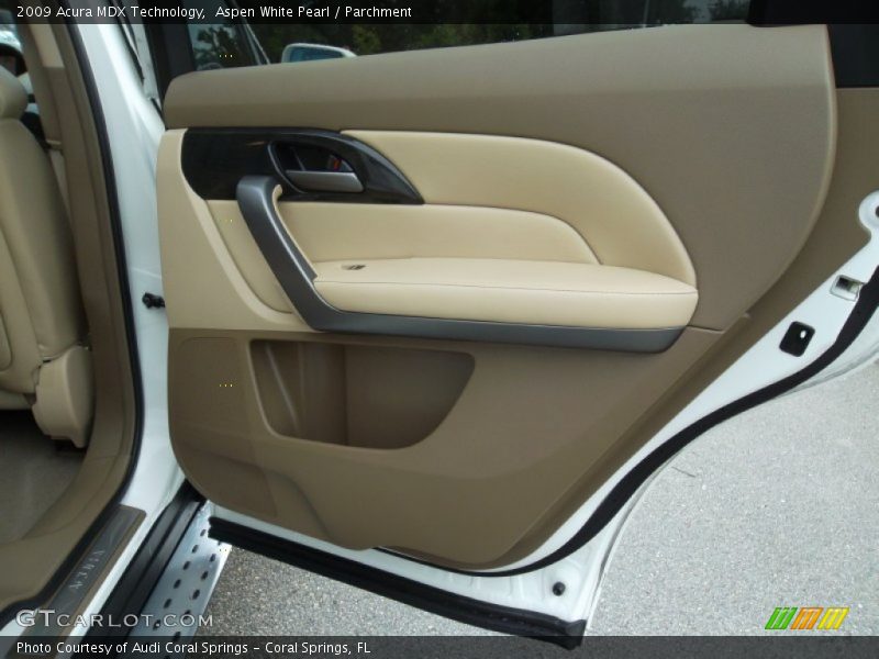 Aspen White Pearl / Parchment 2009 Acura MDX Technology