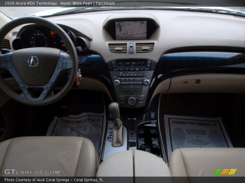 Aspen White Pearl / Parchment 2009 Acura MDX Technology