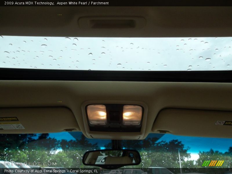 Aspen White Pearl / Parchment 2009 Acura MDX Technology