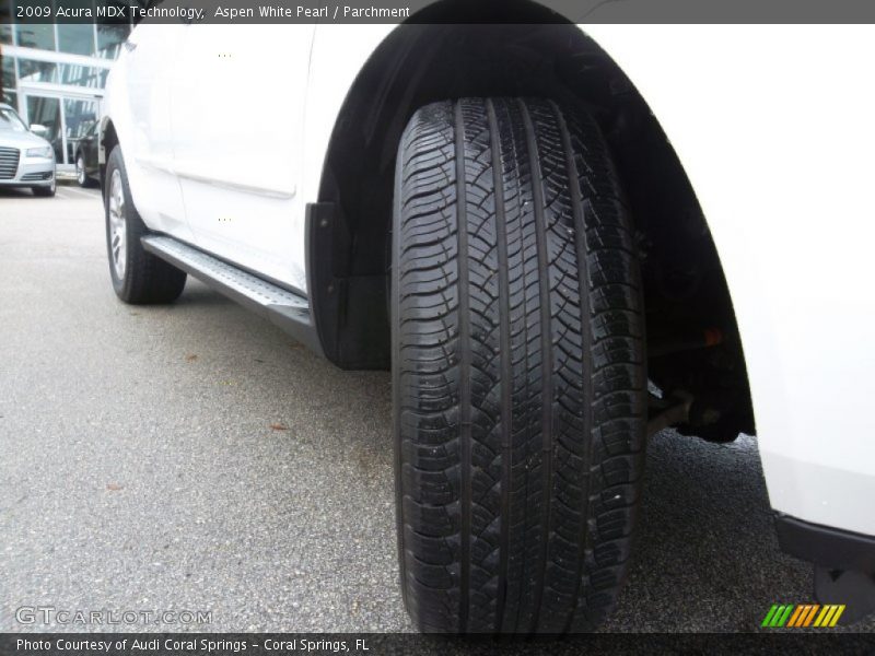 Aspen White Pearl / Parchment 2009 Acura MDX Technology