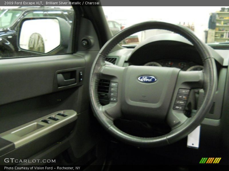 Brilliant Silver Metallic / Charcoal 2009 Ford Escape XLT