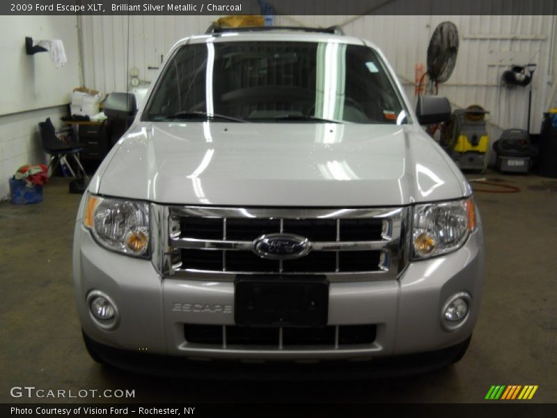 Brilliant Silver Metallic / Charcoal 2009 Ford Escape XLT