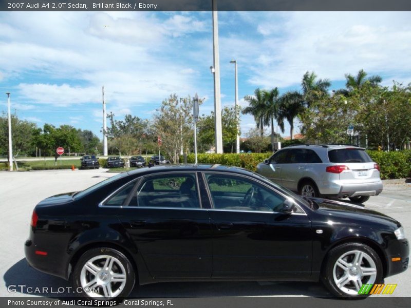 Brilliant Black / Ebony 2007 Audi A4 2.0T Sedan