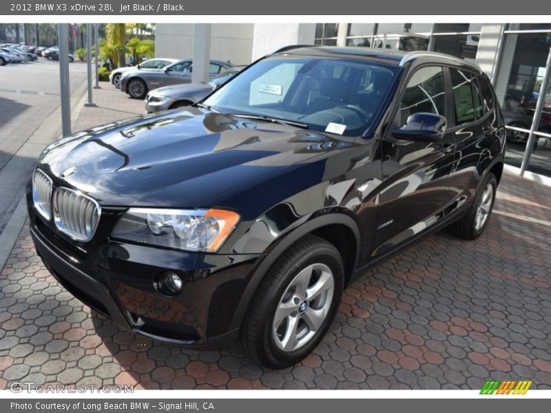 Jet Black / Black 2012 BMW X3 xDrive 28i