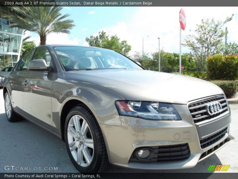 Dakar Beige Metallic / Cardamom Beige 2009 Audi A4 2.0T Premium quattro Sedan