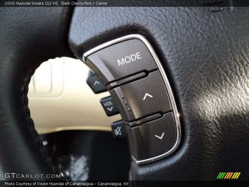 Dark Cherry Red / Camel 2009 Hyundai Sonata GLS V6
