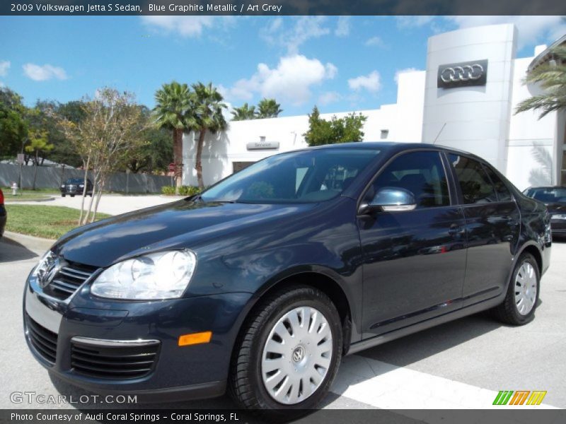 Blue Graphite Metallic / Art Grey 2009 Volkswagen Jetta S Sedan