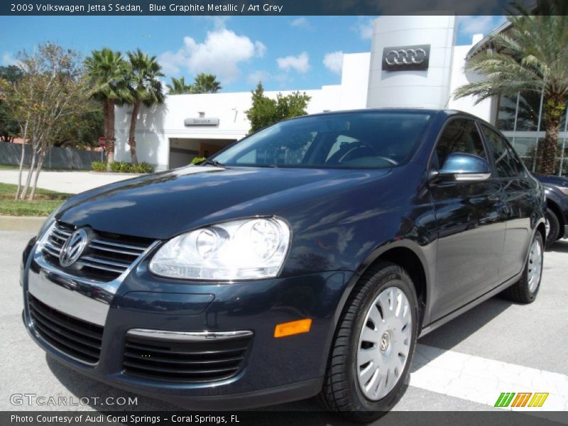 Blue Graphite Metallic / Art Grey 2009 Volkswagen Jetta S Sedan