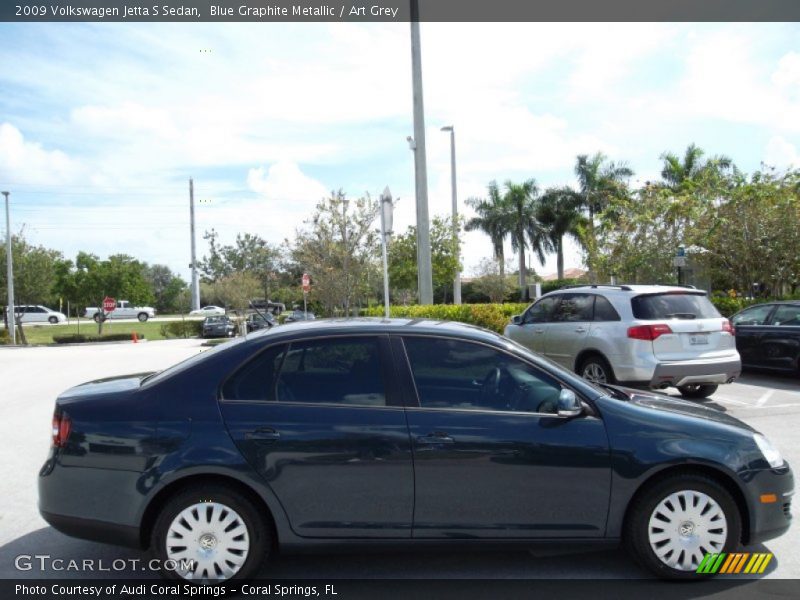 Blue Graphite Metallic / Art Grey 2009 Volkswagen Jetta S Sedan