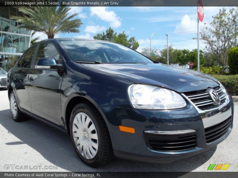 Blue Graphite Metallic / Art Grey 2009 Volkswagen Jetta S Sedan