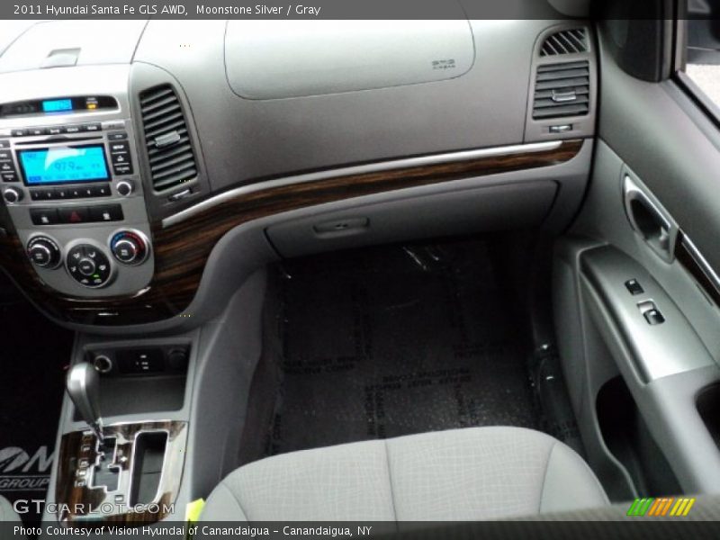 Moonstone Silver / Gray 2011 Hyundai Santa Fe GLS AWD