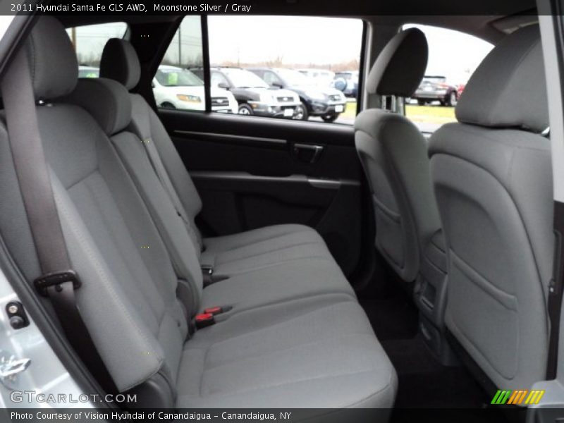 Moonstone Silver / Gray 2011 Hyundai Santa Fe GLS AWD