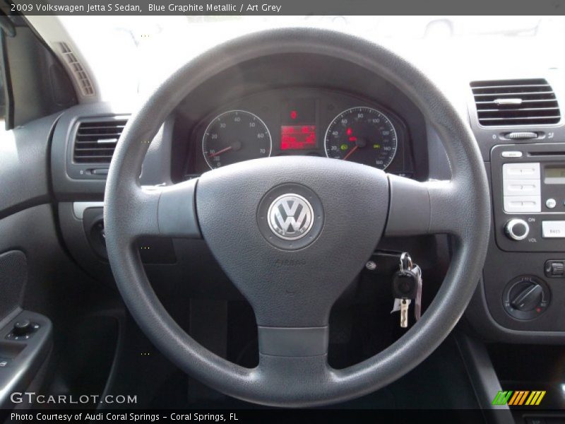 Blue Graphite Metallic / Art Grey 2009 Volkswagen Jetta S Sedan