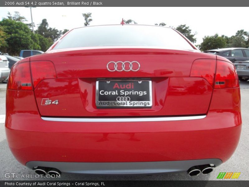 Brilliant Red / Black 2006 Audi S4 4.2 quattro Sedan