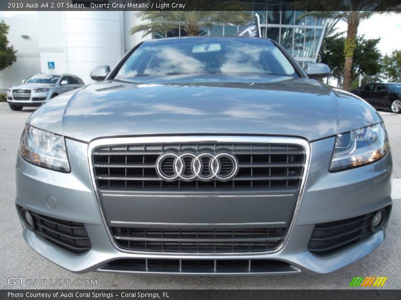 Quartz Gray Metallic / Light Gray 2010 Audi A4 2.0T Sedan