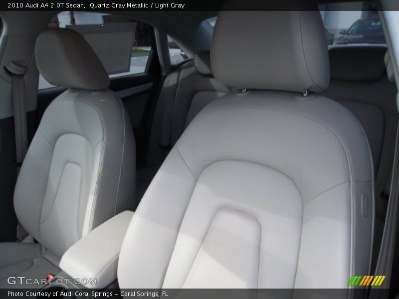 Quartz Gray Metallic / Light Gray 2010 Audi A4 2.0T Sedan