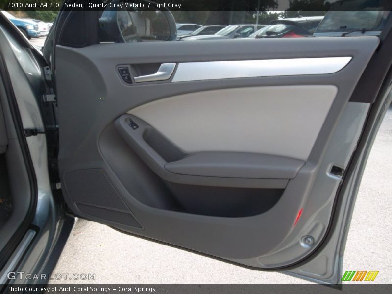 Quartz Gray Metallic / Light Gray 2010 Audi A4 2.0T Sedan