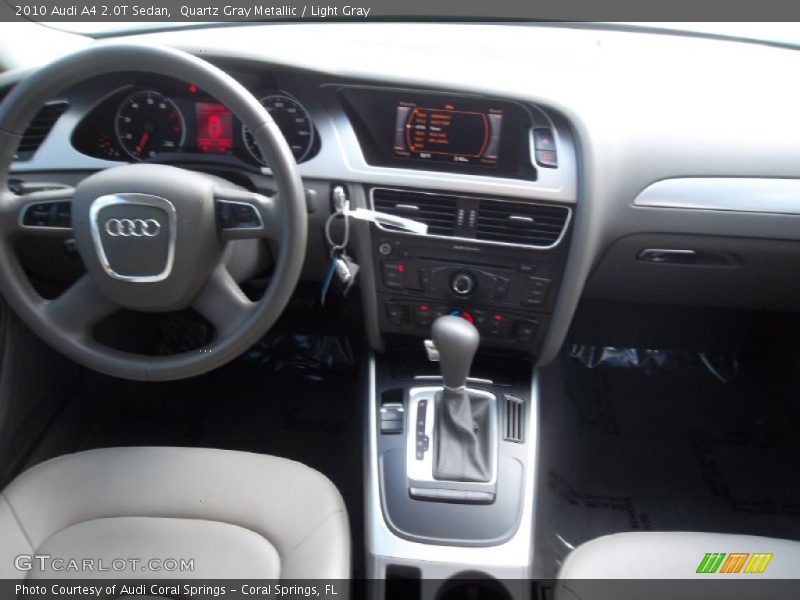 Quartz Gray Metallic / Light Gray 2010 Audi A4 2.0T Sedan