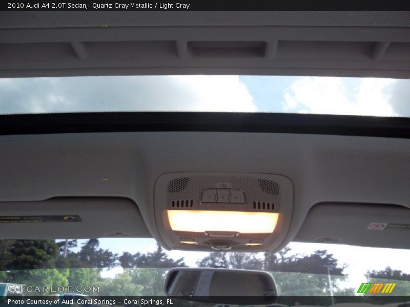 Quartz Gray Metallic / Light Gray 2010 Audi A4 2.0T Sedan