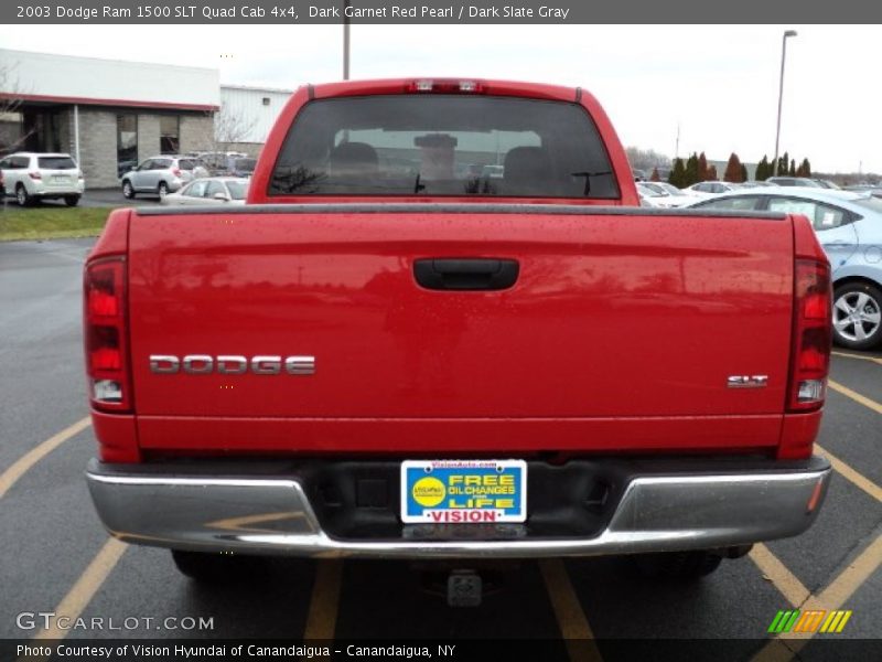 Dark Garnet Red Pearl / Dark Slate Gray 2003 Dodge Ram 1500 SLT Quad Cab 4x4