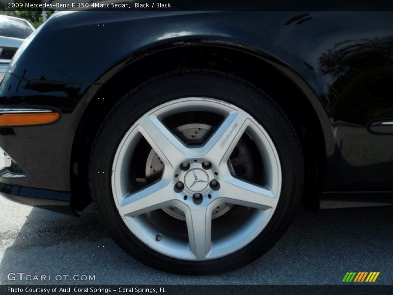 Black / Black 2009 Mercedes-Benz E 350 4Matic Sedan