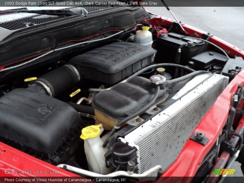 Dark Garnet Red Pearl / Dark Slate Gray 2003 Dodge Ram 1500 SLT Quad Cab 4x4