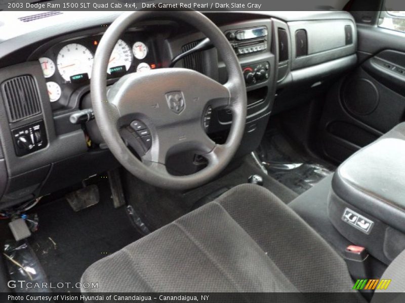 Dark Garnet Red Pearl / Dark Slate Gray 2003 Dodge Ram 1500 SLT Quad Cab 4x4