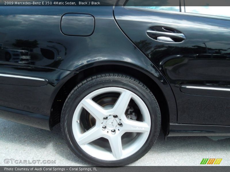 Black / Black 2009 Mercedes-Benz E 350 4Matic Sedan