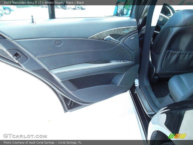 Black / Black 2009 Mercedes-Benz E 350 4Matic Sedan