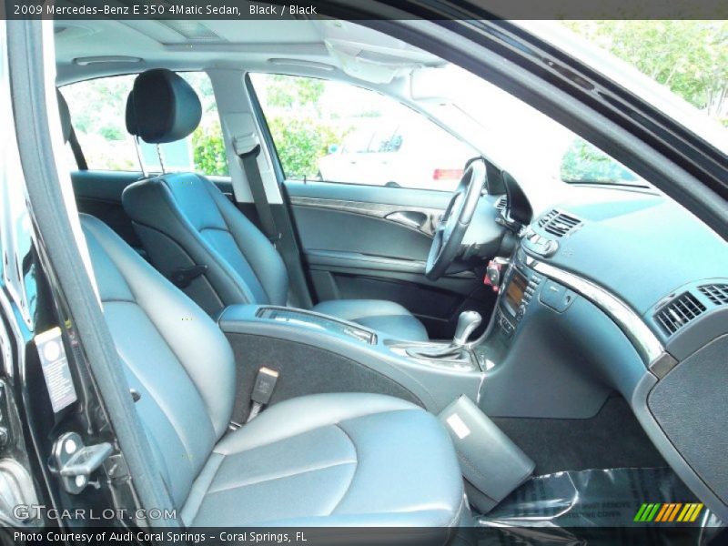 Black / Black 2009 Mercedes-Benz E 350 4Matic Sedan