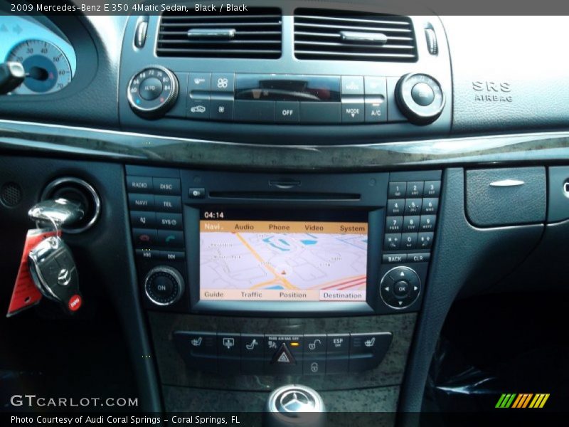 Black / Black 2009 Mercedes-Benz E 350 4Matic Sedan