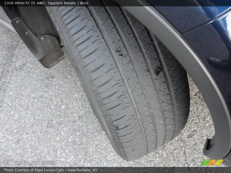 Sapphire Metallic / Brick 2008 Infiniti FX 35 AWD