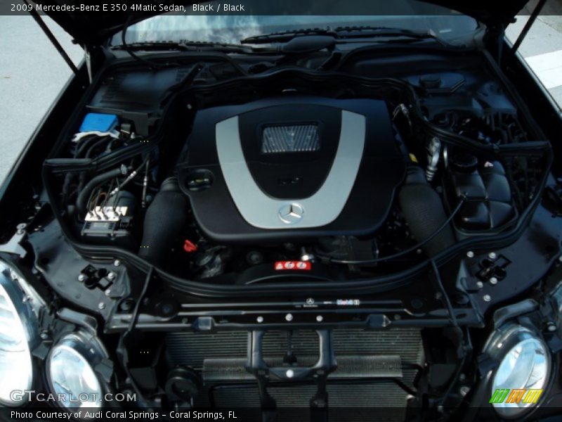 Black / Black 2009 Mercedes-Benz E 350 4Matic Sedan