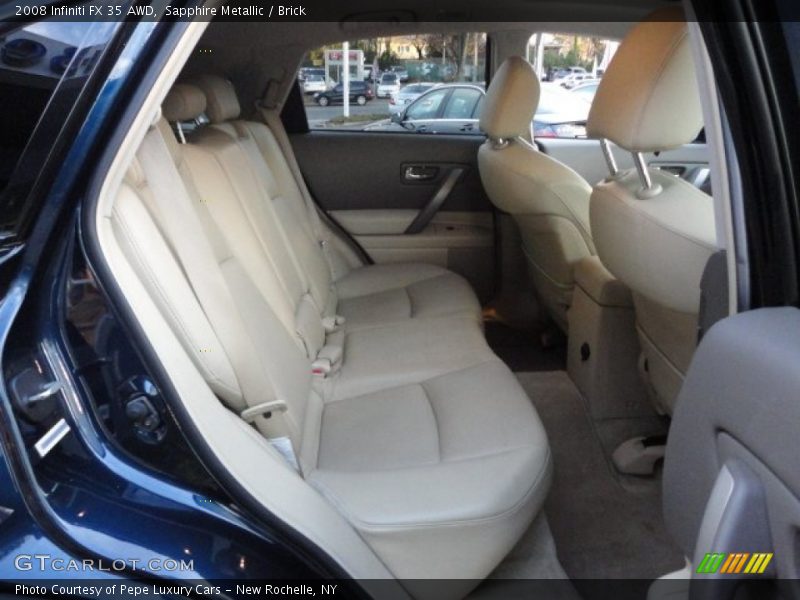 Sapphire Metallic / Brick 2008 Infiniti FX 35 AWD