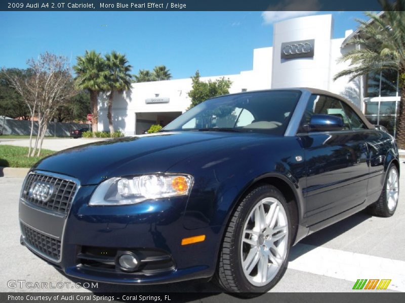 Front 3/4 View of 2009 A4 2.0T Cabriolet