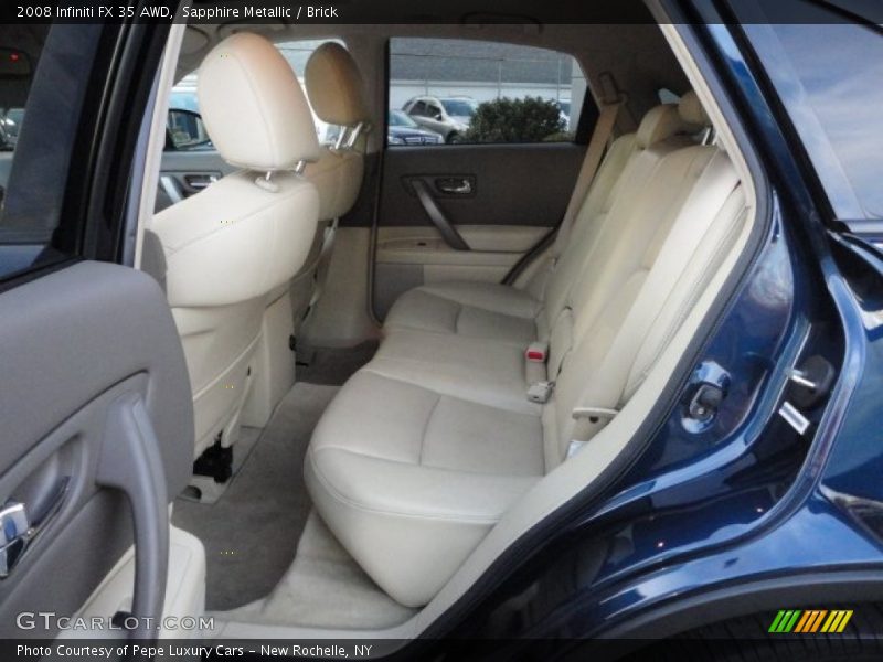 Sapphire Metallic / Brick 2008 Infiniti FX 35 AWD