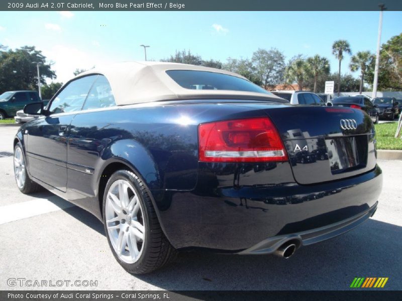  2009 A4 2.0T Cabriolet Moro Blue Pearl Effect