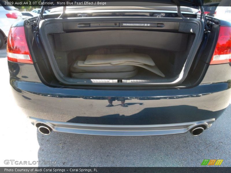 Moro Blue Pearl Effect / Beige 2009 Audi A4 2.0T Cabriolet